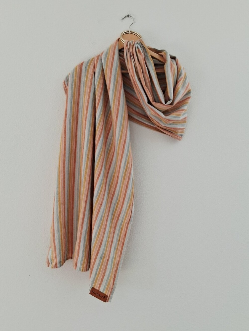 Wildbird Linen Sling In Multicolor Rainbow Stripe
